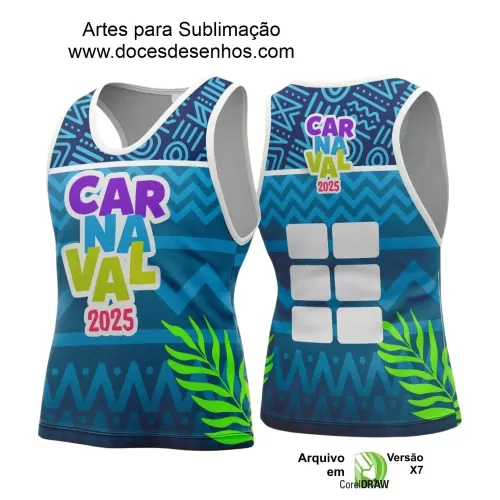 Arte Uniforme Camisa - Bloco Abadá Sublimação Carnaval - 2025