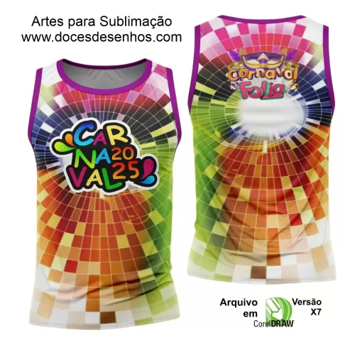 Arte Uniforme Camisa - Bloco Abadá Sublimação Carnaval - 2025