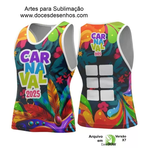 Arte Uniforme Camisa - Bloco Abadá Sublimação Carnaval - 2025