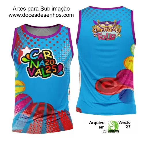 Arte Uniforme Camisa - Bloco Abadá Sublimação Carnaval - 2025