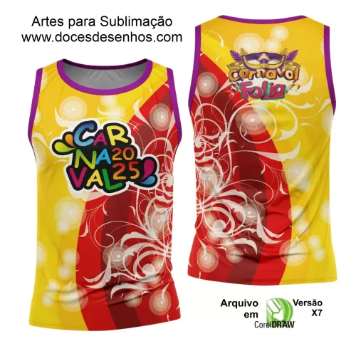 Arte Uniforme Camisa - Bloco Abadá Sublimação Carnaval - 2025