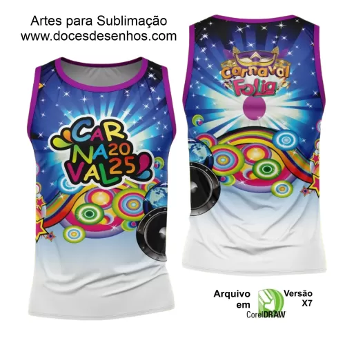 Arte Uniforme Camisa - Bloco Abadá Sublimação Carnaval - 2025