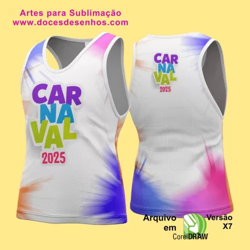 Arte Uniforme Camisa - Bloco Abadá Sublimação Carnaval - 2025