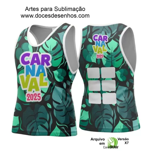 Arte Uniforme Camisa - Bloco Abadá Sublimação Carnaval - 2025