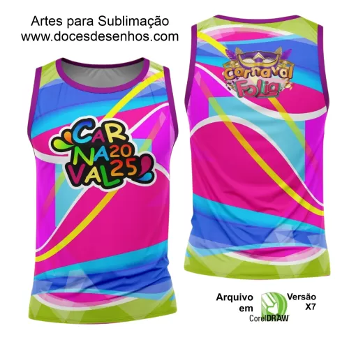 Arte Uniforme Camisa - Bloco Abadá Sublimação Carnaval - 2025