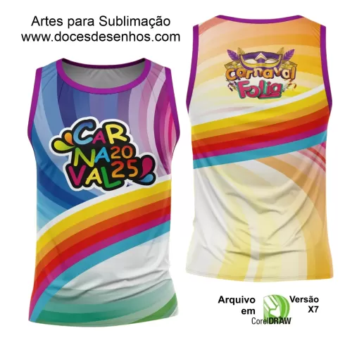 Arte Uniforme Camisa - Bloco Abadá Sublimação Carnaval - 2025