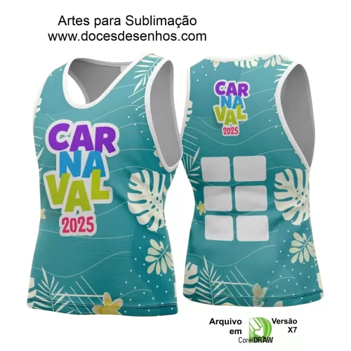 Arte Uniforme Camisa - Bloco Abadá Sublimação Carnaval - 2025