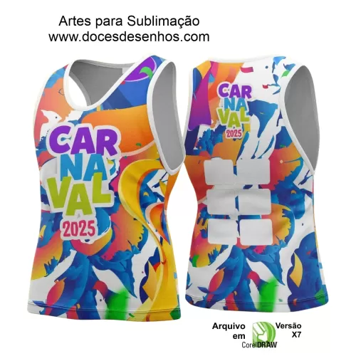 Arte Uniforme Camisa - Bloco Abadá Sublimação Carnaval - 2025