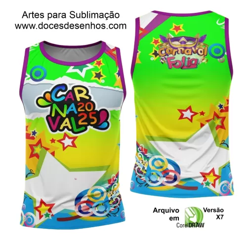 Arte Uniforme Camisa - Bloco Abadá Sublimação Carnaval - 2025