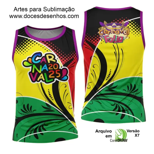 Arte Uniforme Camisa - Bloco Abadá Sublimação Carnaval - 2025