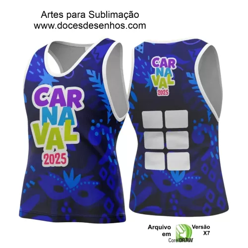 Arte Uniforme Camisa - Bloco Abadá Sublimação Carnaval - 2025