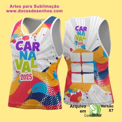 Arte Uniforme Camisa - Bloco Abadá Sublimação Carnaval - 2025