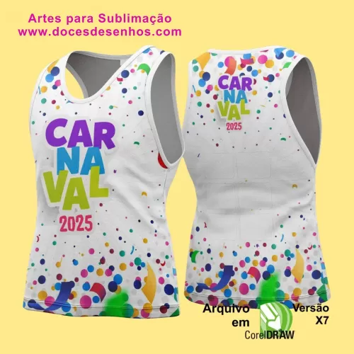 Arte Uniforme Camisa - Bloco Abadá Sublimação Carnaval - 2025