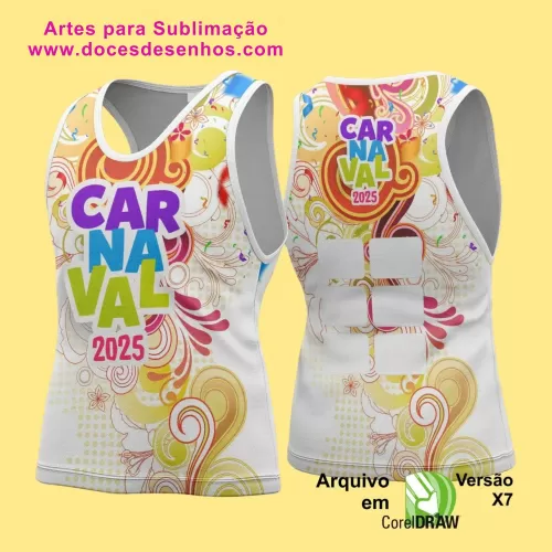 Arte Uniforme Camisa - Bloco Abadá Sublimação Carnaval - 2025