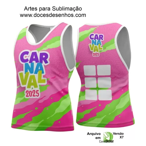 Arte Uniforme Camisa - Bloco Abadá Sublimação Carnaval - 2025