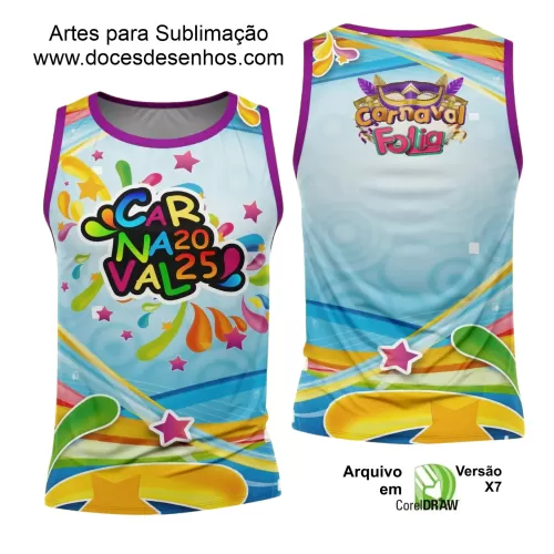 Arte Uniforme Camisa - Bloco Abadá Sublimação Carnaval - 2025