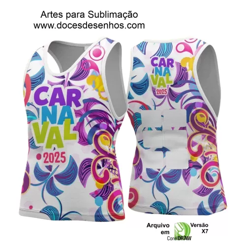 Arte Uniforme Camisa - Bloco Abadá Sublimação Carnaval - 2025