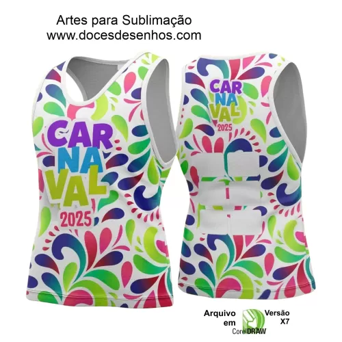 Arte Uniforme Camisa - Bloco Abadá Sublimação Carnaval - 2025