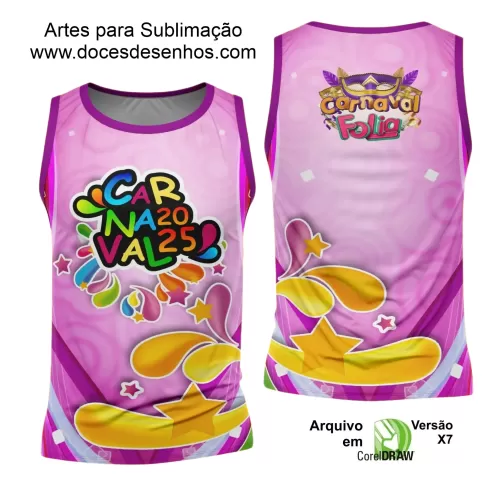 Arte Uniforme Camisa - Bloco Abadá Sublimação Carnaval - 2025