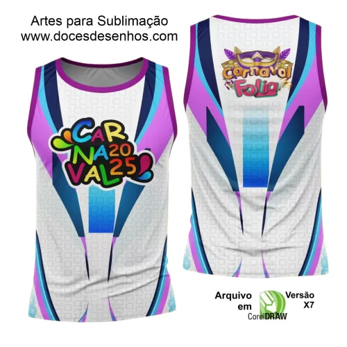 Arte Uniforme Camisa - Bloco Abadá Sublimação Carnaval - 2025