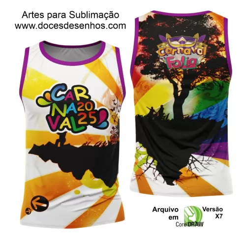 Arte Uniforme Camisa - Bloco Abadá Sublimação Carnaval - 2025