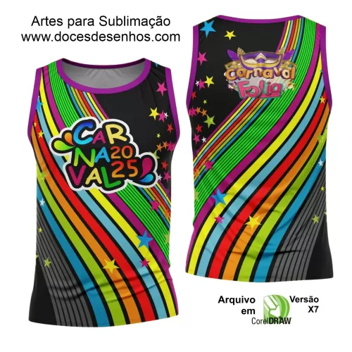 Arte Uniforme Camisa - Bloco Abadá Sublimação Carnaval - 2025