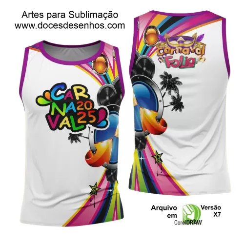 Arte Uniforme Camisa - Bloco Abadá Sublimação Carnaval - 2025