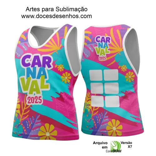 Arte Uniforme Camisa - Bloco Abadá Sublimação Carnaval - 2025