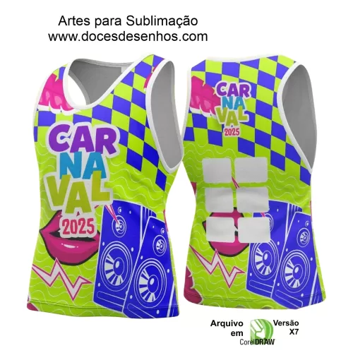 Arte Uniforme Camisa - Bloco Abadá Sublimação Carnaval - 2025