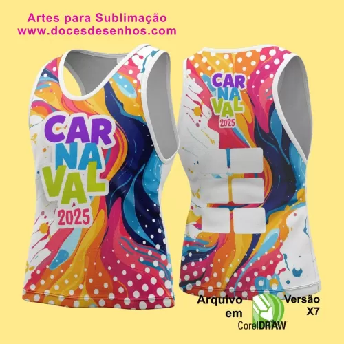 Arte Uniforme Camisa - Bloco Abadá Sublimação Carnaval - 2025