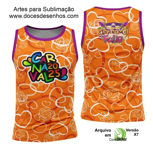 Arte Uniforme Camisa - Bloco Abadá Sublimação Carnaval - 2025