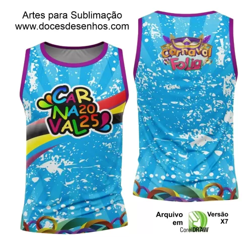 Arte Uniforme Camisa - Bloco Abadá Sublimação Carnaval - 2025