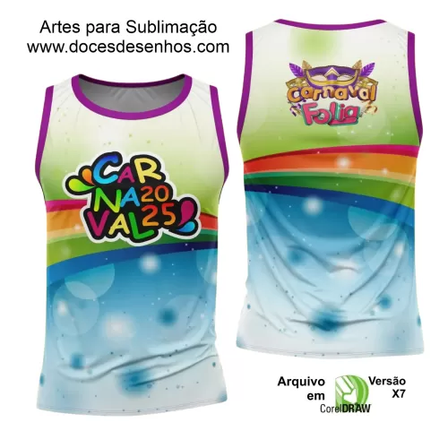 Arte Uniforme Camisa - Bloco Abadá Sublimação Carnaval - 2025