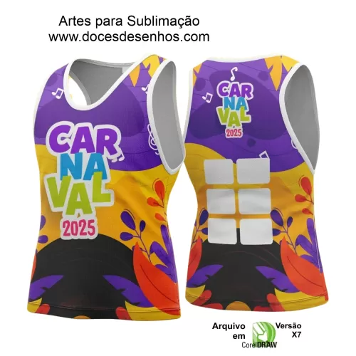 Arte Uniforme Camisa - Bloco Abadá Sublimação Carnaval - 2025