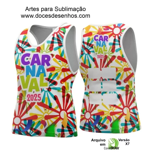 Arte Uniforme Camisa - Bloco Abadá Sublimação Carnaval - 2025