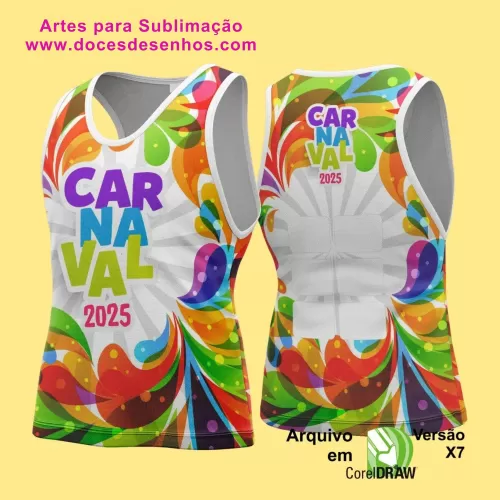 Arte Uniforme Camisa - Bloco Abadá Sublimação Carnaval - 2025