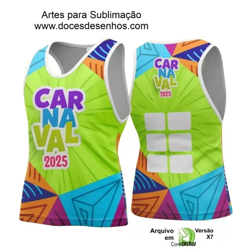 Arte Uniforme Camisa - Bloco Abadá Sublimação Carnaval - 2025