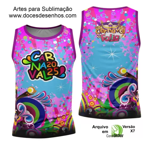 Arte Uniforme Camisa - Bloco Abadá Sublimação Carnaval - 2025