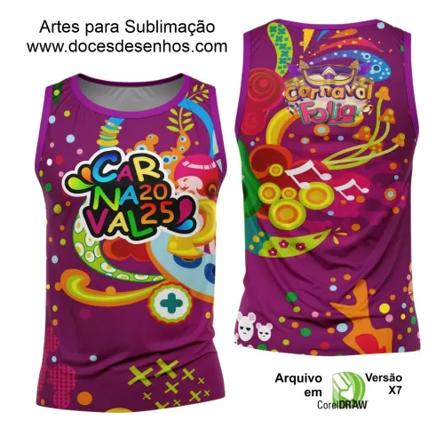 Arte Uniforme Camisa - Bloco Abadá Sublimação Carnaval - 2025