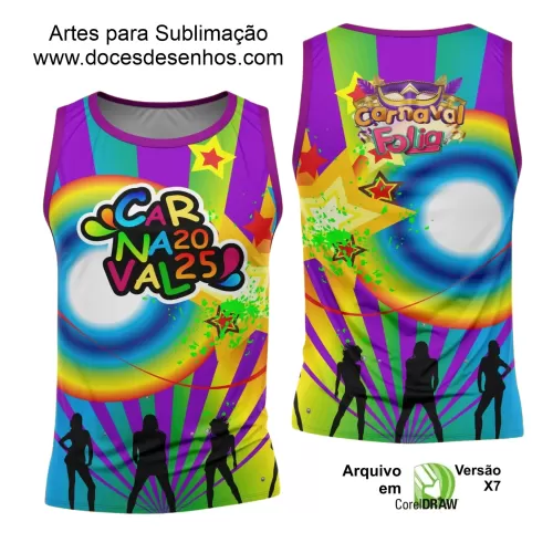 Arte Uniforme Camisa - Bloco Abadá Sublimação Carnaval - 2025