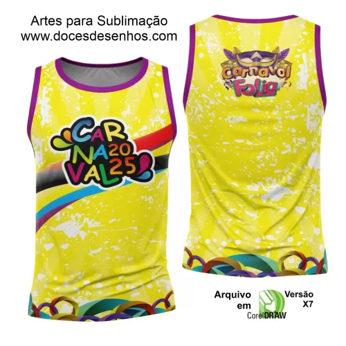 Arte Uniforme Camisa - Bloco Abadá Sublimação Carnaval - 2025