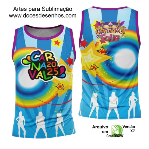 Arte Uniforme Camisa - Bloco Abadá Sublimação Carnaval - 2025