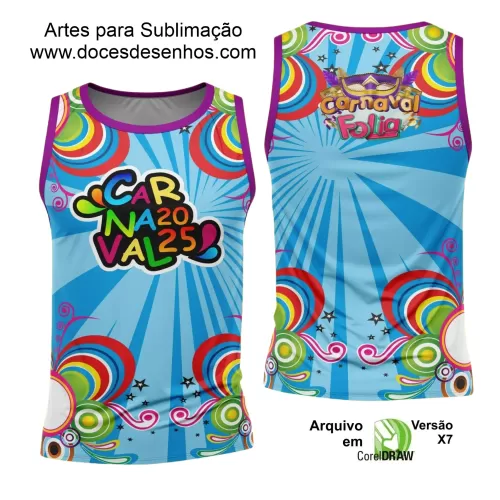 Arte Uniforme Camisa - Bloco Abadá Sublimação Carnaval - 2025