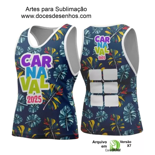 Arte Uniforme Camisa - Bloco Abadá Sublimação Carnaval - 2025