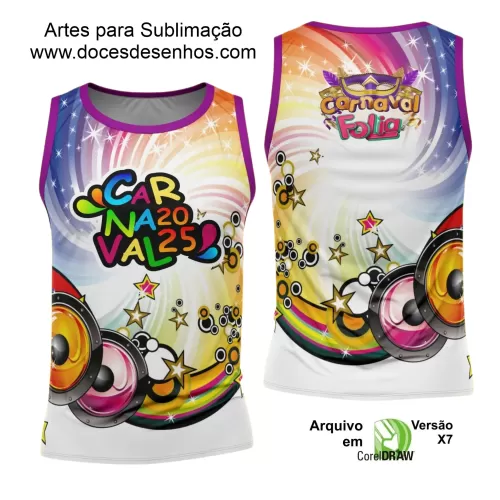 Arte Uniforme Camisa - Bloco Abadá Sublimação Carnaval - 2025