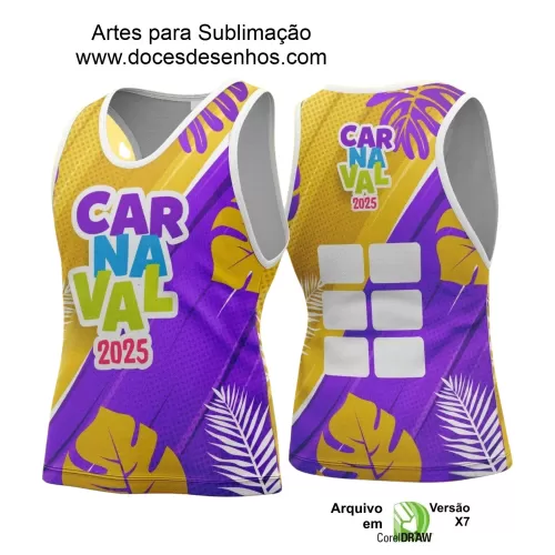 Arte Uniforme Camisa - Bloco Abadá Sublimação Carnaval - 2025