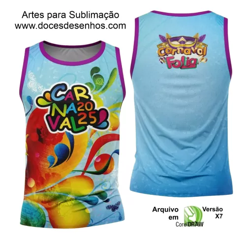 Arte Uniforme Camisa - Bloco Abadá Sublimação Carnaval - 2025