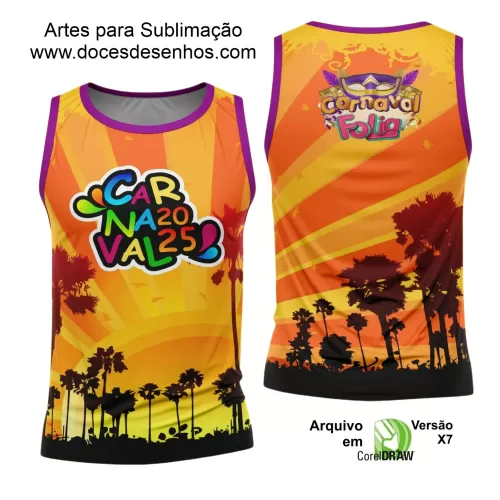 Arte Uniforme Camisa - Bloco Abadá Sublimação Carnaval - 2025