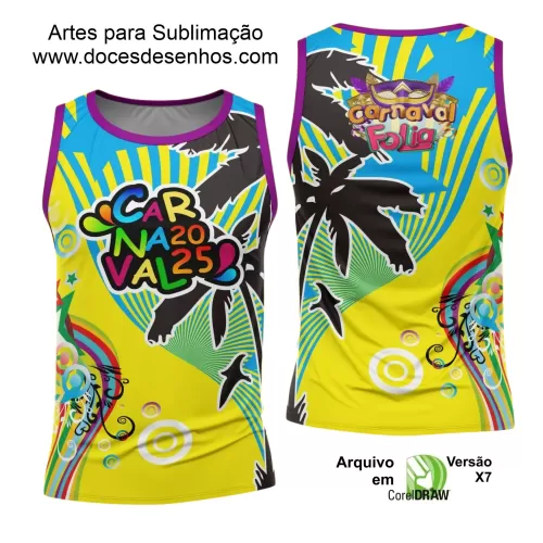 Arte Uniforme Camisa - Bloco Abadá Sublimação Carnaval - 2025