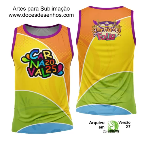 Arte Uniforme Camisa - Bloco Abadá Sublimação Carnaval - 2025